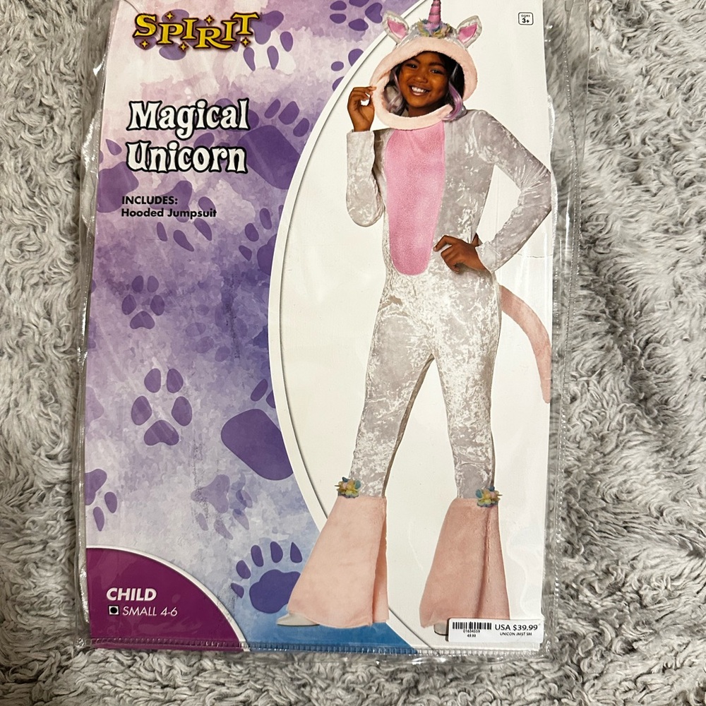 Spirit Magical Unicorn Kids Costume - Pink and White